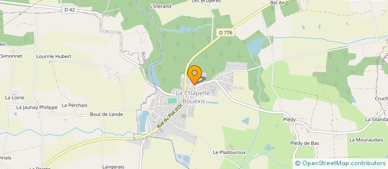 localisation de l'entreprise MADAME MORGANE PREVOST  LA CHAPELLE-BOUEXIC