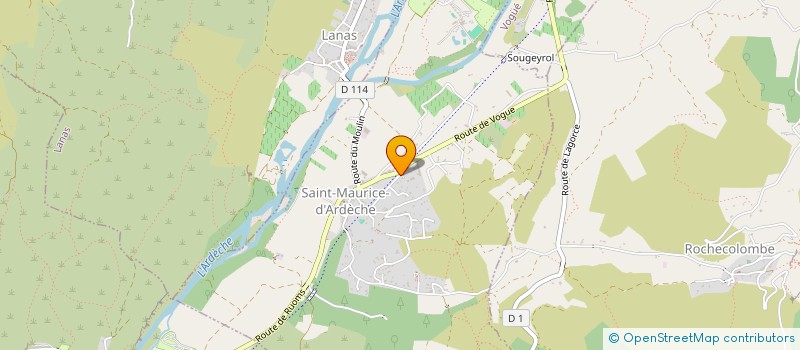 localisation de l'entreprise MADAME MORGANE QUENET  SAINT-MAURICE-D'ARDECHE