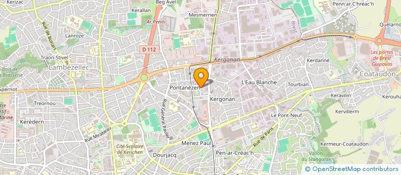 localisation de l'entreprise MADAME MORGANE QUERE à BREST