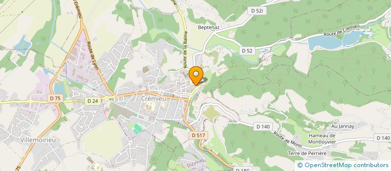 localisation de l'entreprise MADAME MORGANE QUERRIEN  CREMIEU