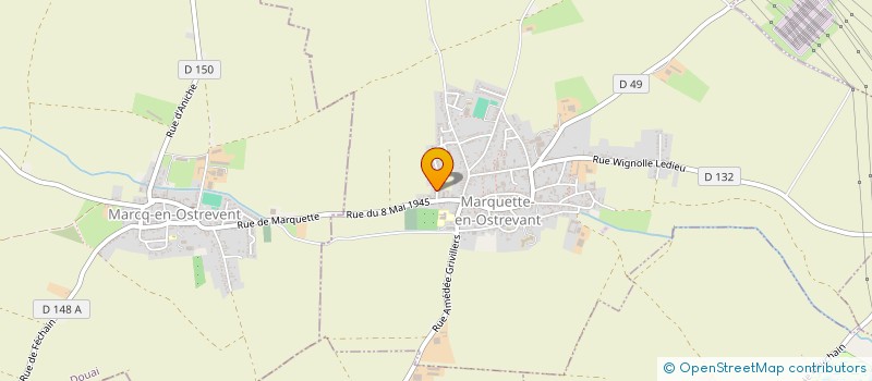 localisation de l'entreprise MADAME MORGANE QUESTE  MARQUETTE-EN-OSTREVANT