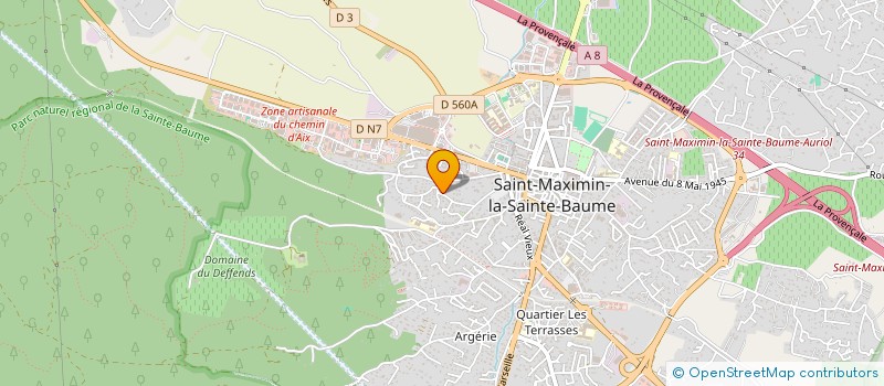 localisation de l'entreprise MADAME MORGANE RABAUTE à SAINT-MAXIMIN-LA-SAINTE-BAUME