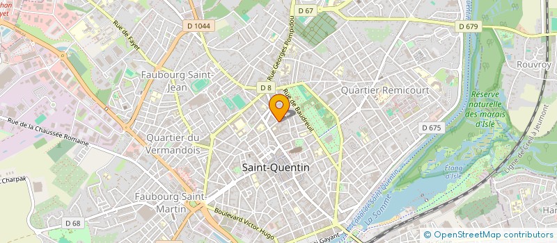 localisation de l'entreprise MADAME MORGANE REGNIER à SAINT-QUENTIN