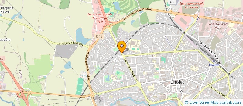 localisation de l'entreprise MADAME MORGANE REVEILLAUD à CHOLET