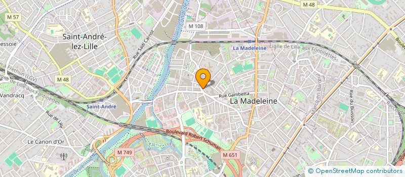 localisation de l'entreprise MADAME MORGANE RIGAUT à LA MADELEINE