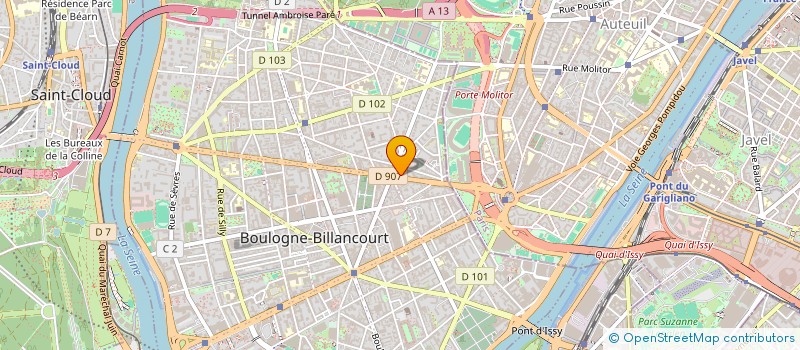 localisation de l'entreprise MADAME MORGANE RIO CAVALLIN  BOULOGNE-BILLANCOURT