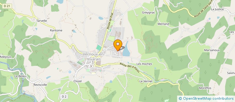localisation de l'entreprise MADAME MORGANE ROBIN  VERNOUX-EN-VIVARAIS