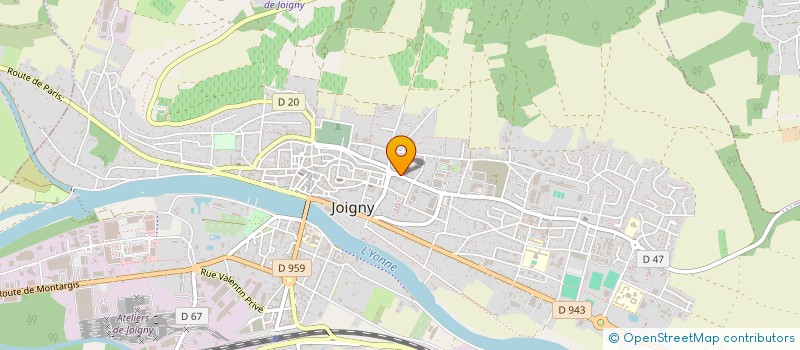 localisation de l'entreprise MADAME MORGANE ROGER à JOIGNY