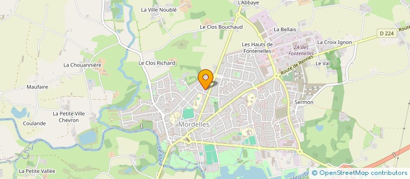 localisation de l'entreprise MADAME MORGANE ROLLAND  MORDELLES