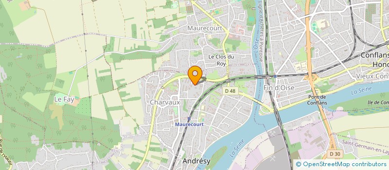 localisation de l'entreprise MADAME MORGANE ROUXEL  ANDRESY