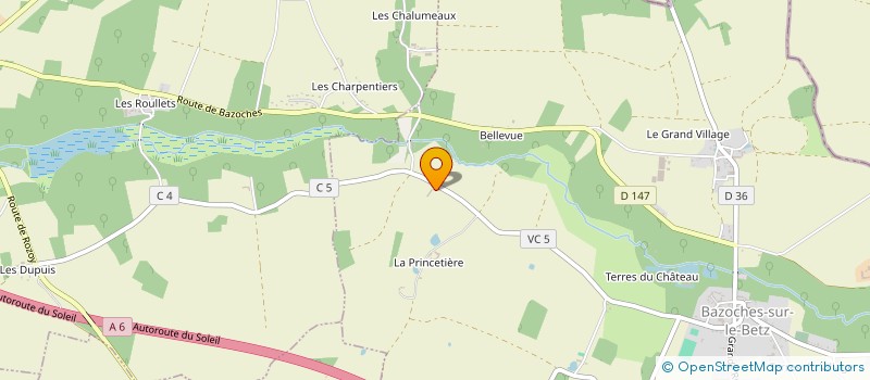 localisation de l'entreprise MADAME MORGANE SALMON à BAZOCHES-SUR-LE-BETZ