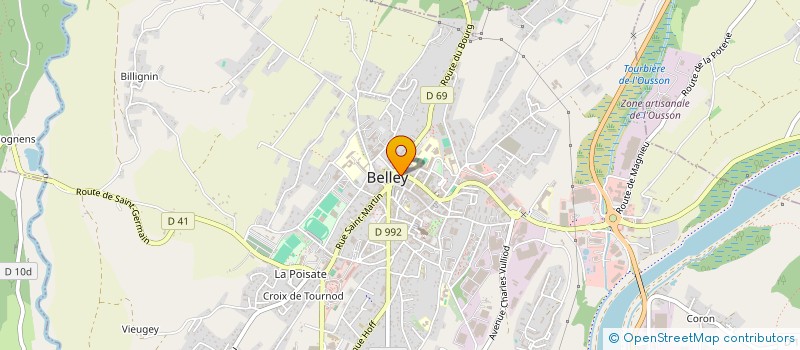 localisation de l'entreprise MADAME MORGANE SALVATORE  MAGNIEU