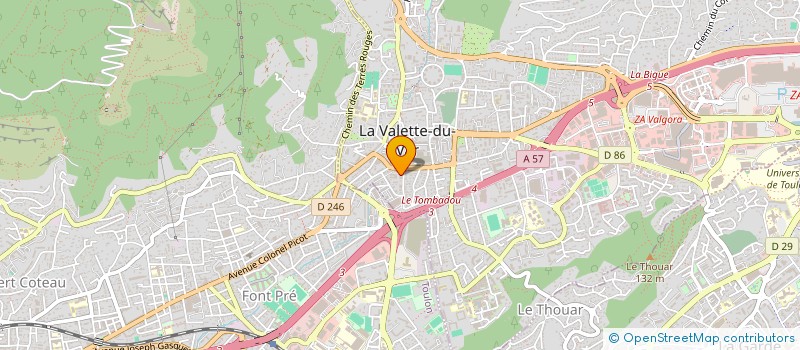 localisation de l'entreprise MADAME MORGANE SANFILIPPO à LA VALETTE-DU-VAR