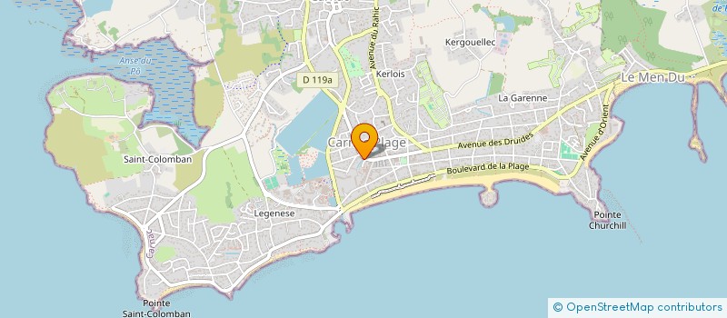 localisation de l'entreprise MADAME MORGANE SELLIN  CARNAC