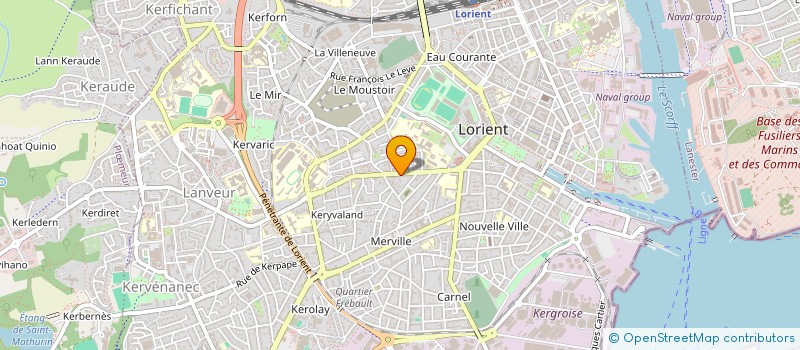 localisation de l'entreprise MADAME MORGANE SERE à LORIENT