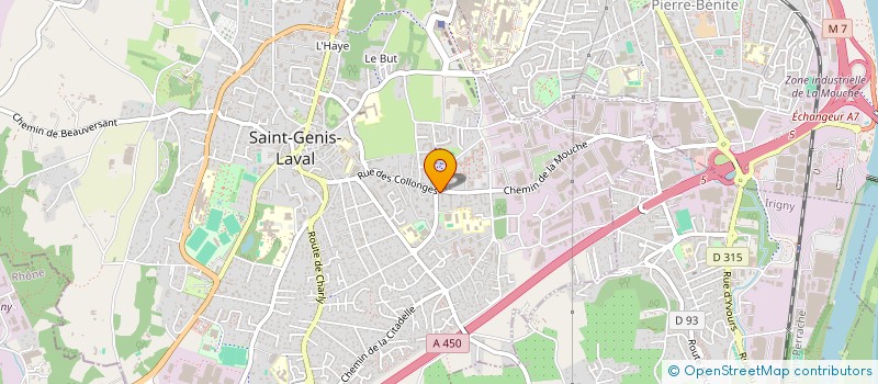 localisation de l'entreprise MADAME MORGANE TARTIE  SAINT-GENIS-LAVAL