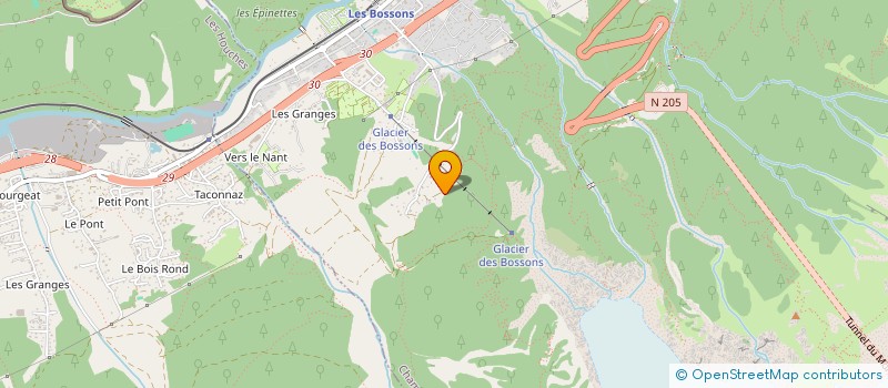 localisation de l'entreprise MADAME MORGANE TASSET  CHAMONIX-MONT-BLANC