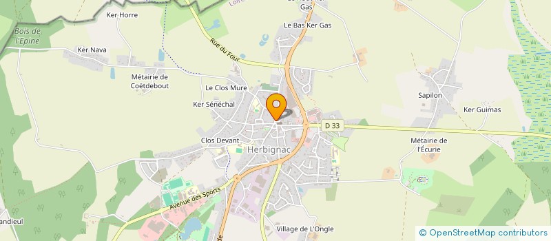 localisation de l'entreprise MADAME MORGANE THIERRY à HERBIGNAC