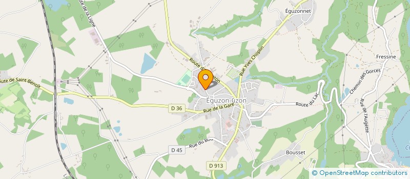 localisation de l'entreprise MADAME MORGANE THIRIFAYS à EGUZON-CHANTOME