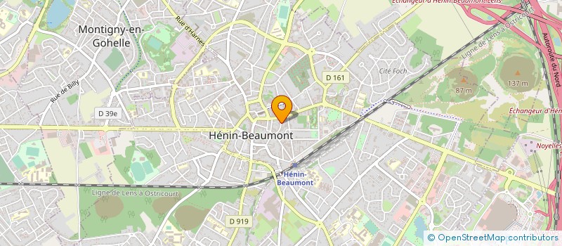 localisation de l'entreprise MADAME MORGANE THOMAS à HENIN-BEAUMONT