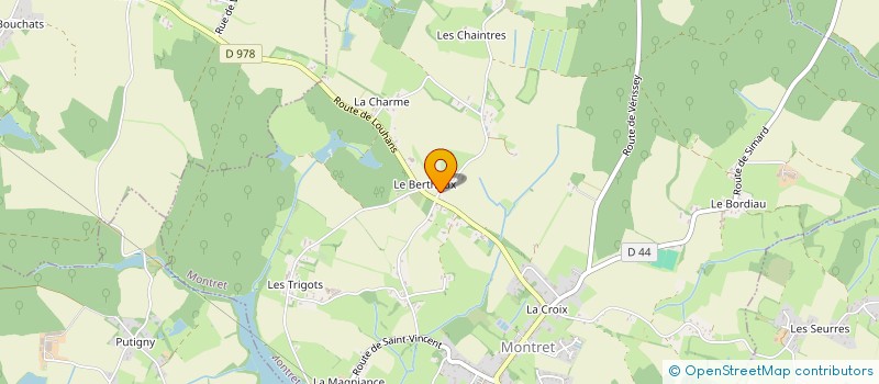 localisation de l'entreprise MADAME MORGANE THOMAS  MONTRET