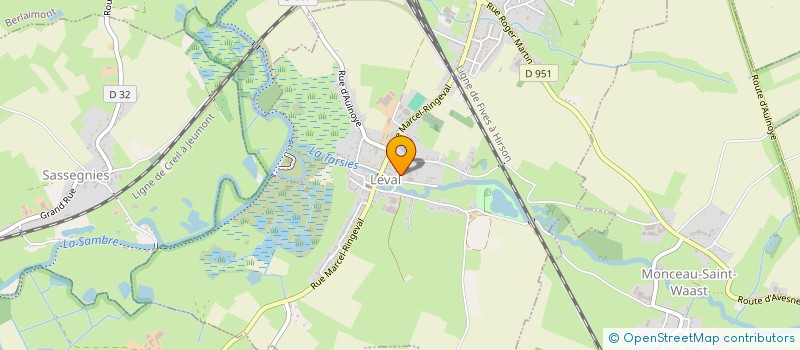 localisation de l'entreprise MADAME MORGANE THOMAS  AULNOYE-AYMERIES