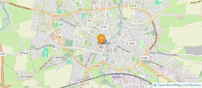 localisation de l'entreprise MADAME MORGANE THOMASSIN  BAYEUX