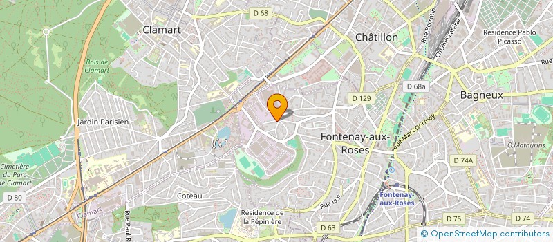 localisation de l'entreprise MADAME MORGANE TOSTAIN  FONTENAY-AUX-ROSES