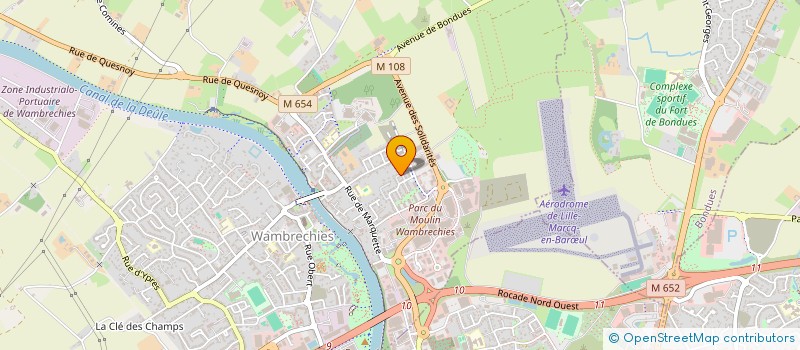 localisation de l'entreprise MADAME MORGANE VANDEN BOSCH  WAMBRECHIES