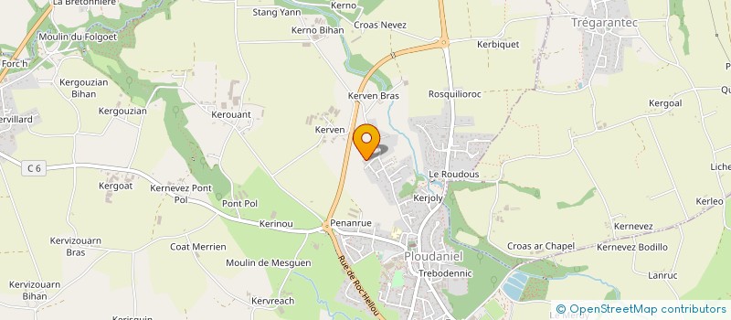 localisation de l'entreprise MADAME MORGANE VELICKY  PLOUDANIEL