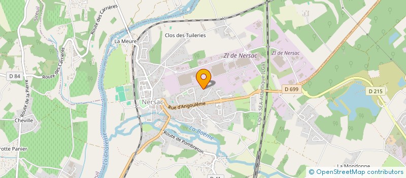 localisation de l'entreprise MADAME MORGANE VERNEL WESOLOWSKI  NERSAC