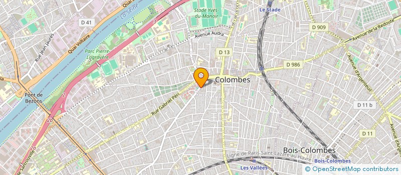 localisation de l'entreprise MADAME MORGANE VEVERT à COLOMBES