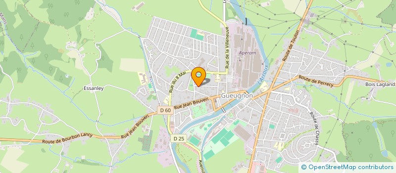 localisation de l'entreprise MADAME MORGANE VIDEAU  GUEUGNON