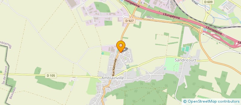 localisation de l'entreprise MADAME MORGANE VINCENT  AMBLAINVILLE