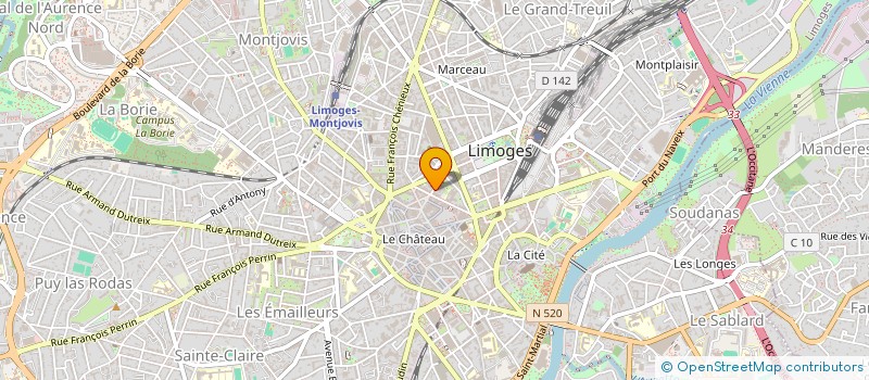 localisation de l'entreprise MADAME MORGANE WALLON à LIMOGES