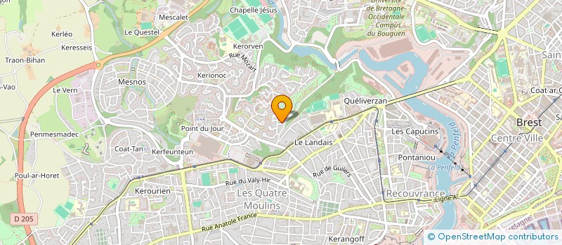 localisation de l'entreprise MADAME MORGANN JEZEQUEL à BREST
