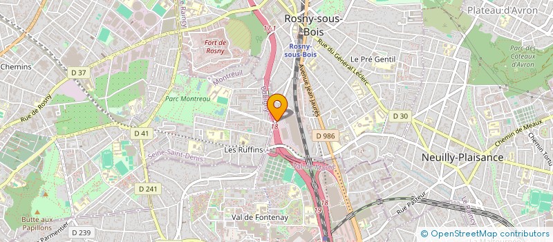 localisation de l'entreprise MADAME MORGANNE DENNIS DENNIS à ROSNY-SOUS-BOIS