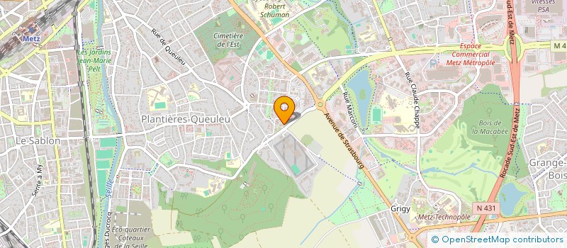 localisation de l'entreprise MADAME MORGANNE POINT  METZ