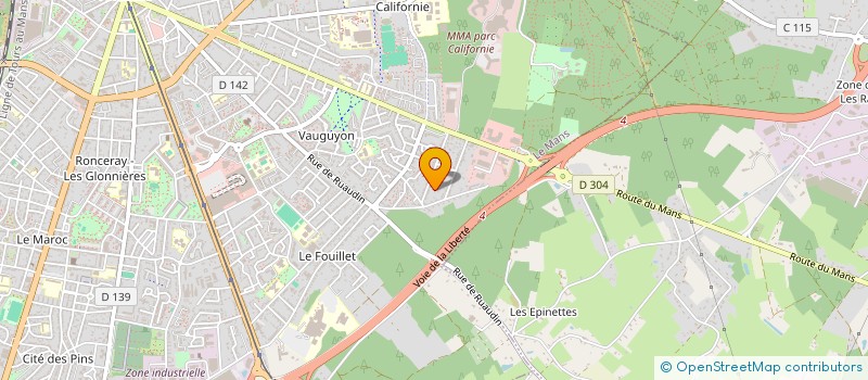 localisation de l'entreprise MADAME MORGAYNE NOCLIN à LE MANS