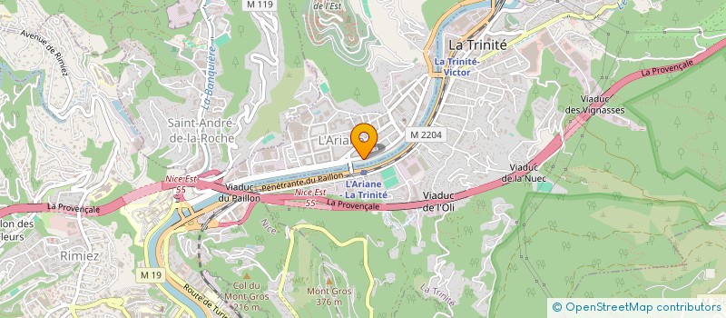 localisation de l'entreprise MADAME MORGIANE KHELFALLAH  NICE