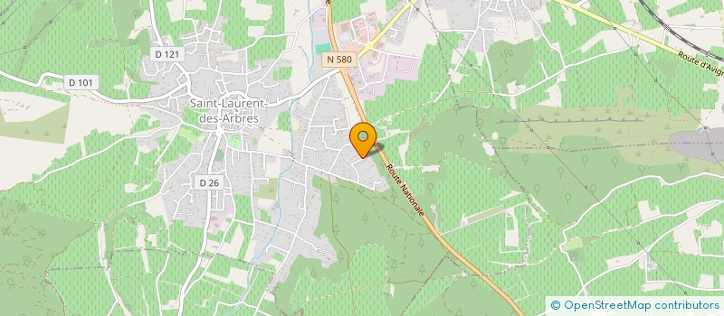 localisation de l'entreprise MADAME MORGIANE LONG  SAINT-LAURENT-DES-ARBRES