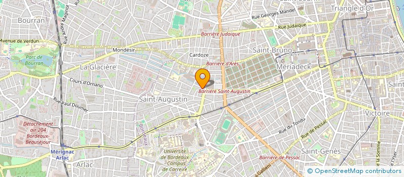 localisation de l'entreprise MADAME MORIANE OKOMO OBAME  BORDEAUX