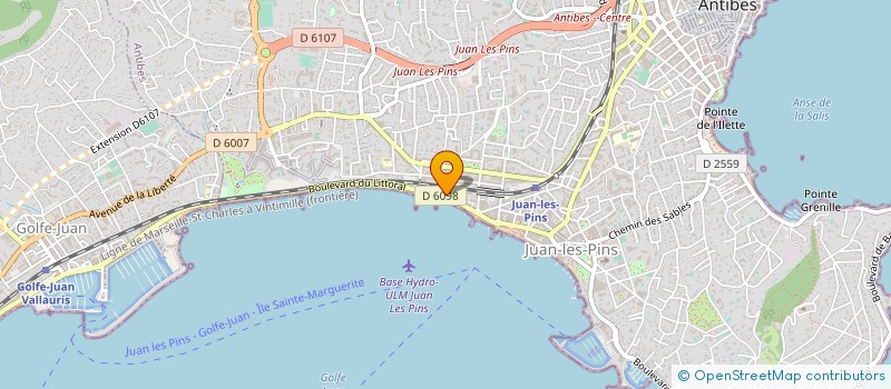 localisation de l'entreprise MADAME MORTIER LUROT à ANTIBES