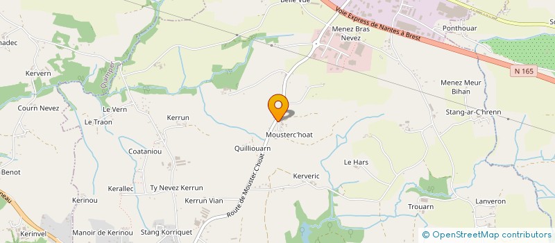 localisation de l'entreprise MADAME MORWENNA CORLER  SAINT-EVARZEC