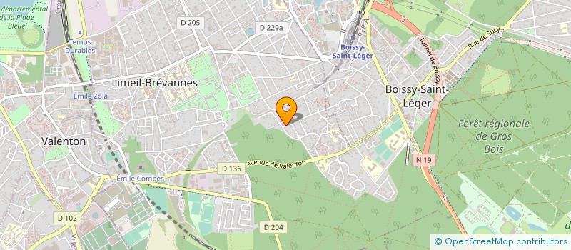 localisation de l'entreprise MADAME MOUFIDA CHETOUH  LIMEIL-BREVANNES