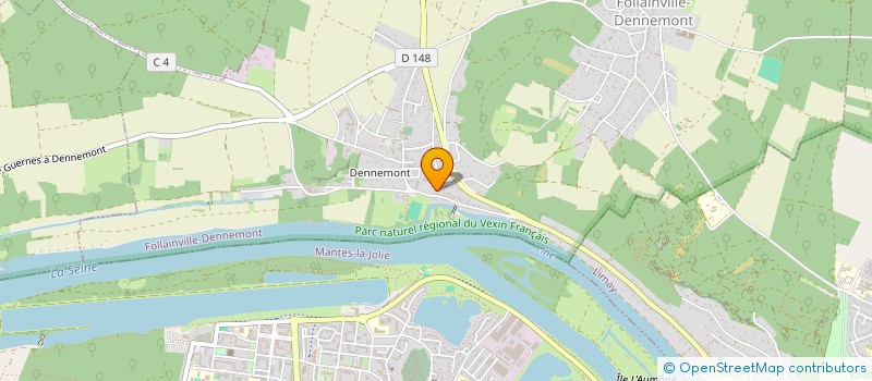 localisation de l'entreprise MADAME MOUFIDA HADEF  FOLLAINVILLE-DENNEMONT