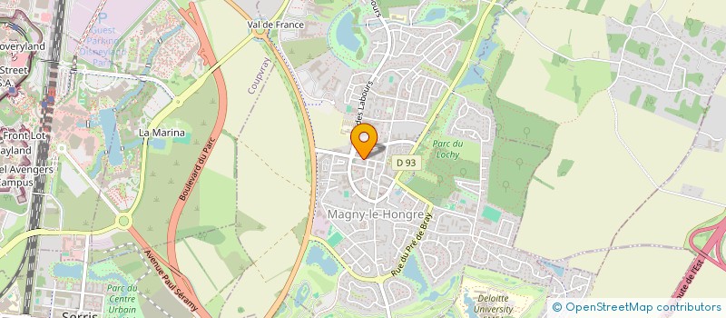 localisation de l'entreprise MADAME MOUFIDA MEZDARI  MAGNY-LE-HONGRE