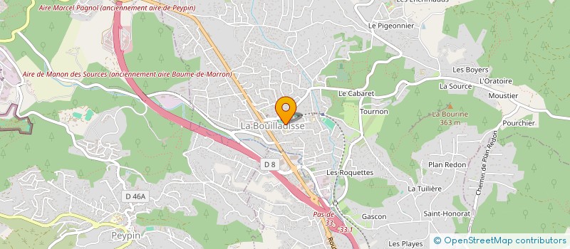 localisation de l'entreprise MADAME MOULE TIFFANY SYLVIE  LA BOUILLADISSE