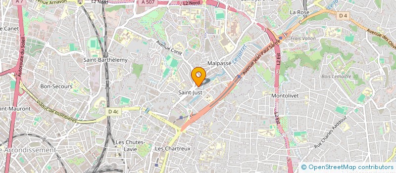 localisation de l'entreprise MADAME MOULKA AOUNI  MARSEILLE