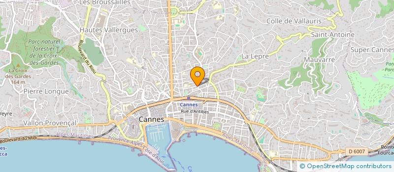localisation de l'entreprise MADAME MOULKER BATACHE à CANNES